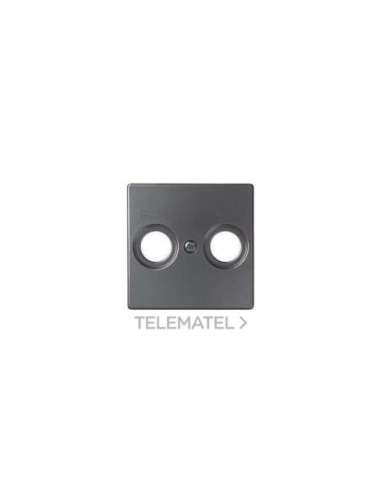 Placa para tomas inductivas R-TV+SAT titanio Simon 82 Concept - A003870621 SIMON 8200097-096