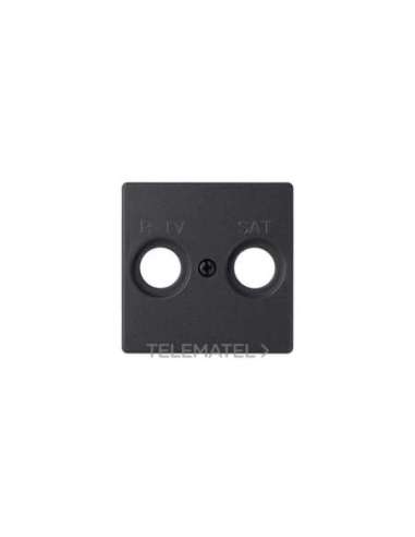 Placa para tomas inductivas R-TV+SAT negro mate Simon 82 Concept - A003870622 SIMON 8200097-098