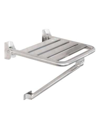 Asiento abatible Inox apoyo pared satinado CABEL 15046.CABEL.S