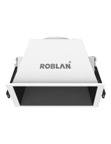 ARO ACCESORIO FLIP CUADRADO BLANCO / NEGRO 90MM - A003947635 ROBLAN FLIPSF90BN