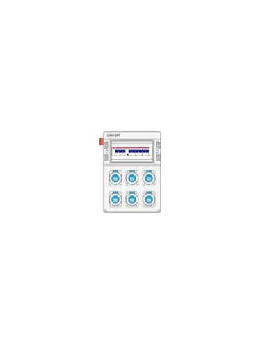 CUADRO DE OBRA PLÁSTICO IP65 1x12 MÓDULOS MONOFÁSICO 40A - A004308684 IDE 42594