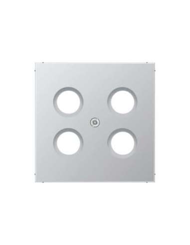 Placa toma SAT-TV 4. LS aluminio - A004511715 JUNG AL2990-4SAT1