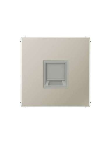 Placa Mod. Jack-Rad. 1 toma LS acero - A004512690 JUNG ES1969-1WE