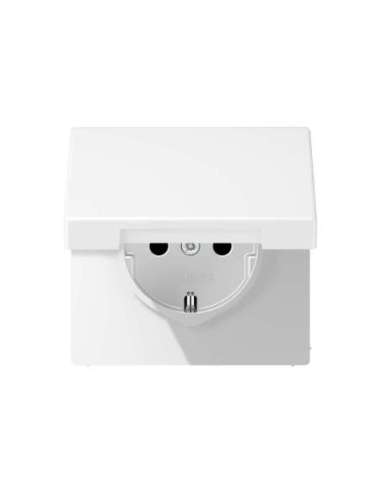Enchufe tapa abat. prot. LS bl. mate - A004513797 JUNG LS1521KIKLWWM