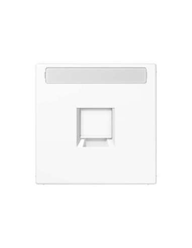 Placa Mod. Jack 1 toma inscr. LS bl alpi - A004513850 JUNG LS1969-15NAWEWW
