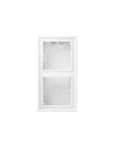 Marco doble LS CUBE LS bl. mate - A004513985 JUNG LS582AWWM