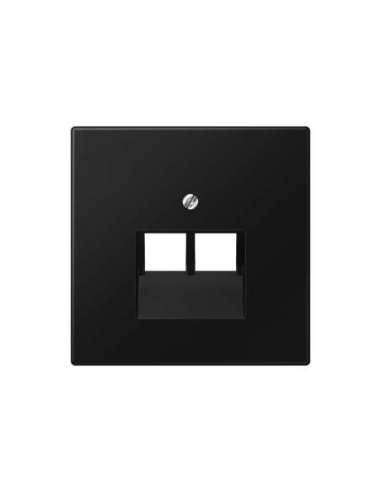Placa Mod.Jack 2 tomas. LS negro - A004514051 JUNG LS969-2UASWM