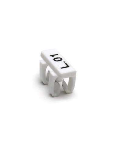 PLACA MARCACABLE SIN TUBO MG-TDMO-02 40490 4X12MM BLANCO CEMBRE 40490 (EMBALAJE DE 640 UNIDADES)