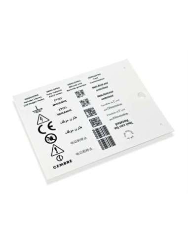 PLACA MG-TAP 47093-HF 15X67MM PARA CABLES Y COMPONENTES BLANCO - A004571425 CEMBRE 47093-HF (EMBALAJE DE 350 UNIDADES)