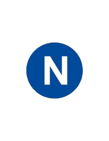 ETIQUETA CS-N 700301 NEUTRO 16MM PARA MAQUINARIA - A004577419 CEMBRE 700301 (EMBALAJE DE 140 UNIDADES)
