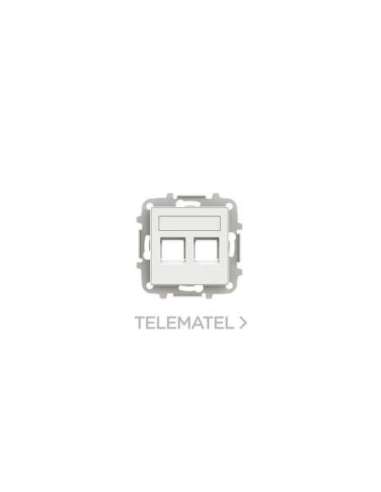 Tapa 2 conector con persiana BB 8518.2 BB NIESSEN 8518.2 BB (EMBALAJE DE 10 UNIDADES)