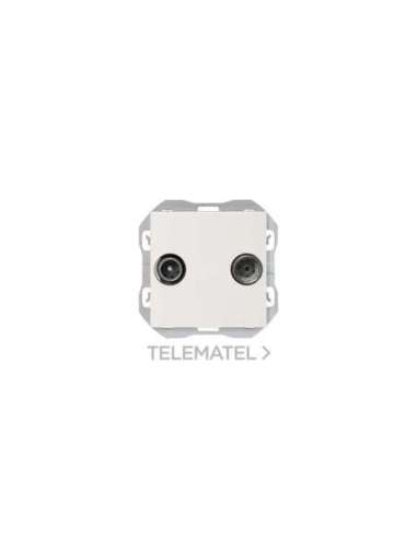 Toma de señal R-TV+Sat intermedia blanco Simon 270 - A004660087 SIMON 20000487-090
