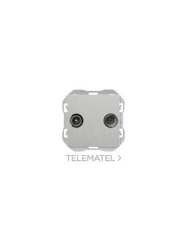 Toma de señal R-TV+Sat final aluminio Simon 270 - A004660097 SIMON 20000488-093