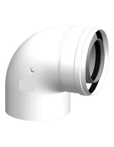 CODO COAXIAL CONDENSACIÓN PPH 87º M-H Ø80/125MM - A004687081 CABEL 80125COD90PPH