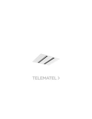 LUMINARIA OPTIX EMPOTRADO 600X600 2L 4000K C9 ALUMINIO SYLVANIA 2023579
