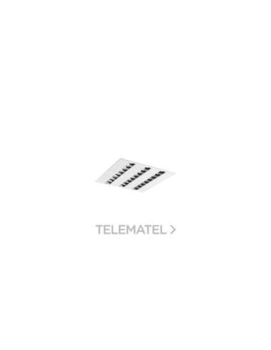 LUMINARIA OPTIX EMPOTRADO 600X600 3L 3000K ALUMINIO SYLVANIA 2023604