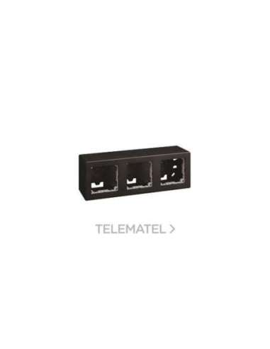Caja de superficie compacta para 3 elementos negro mate Simon 270 - A004927204 SIMON 20000831-098