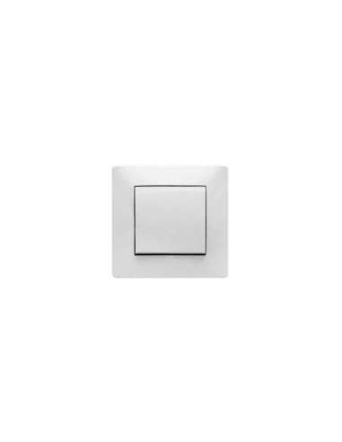 Pulsador 10A 250V blanco (blíster) - A005146617 FAMATEL 9110 (EMBALAJE DE 6 UNIDADES)