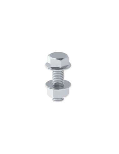 66 Tornillo DIN 6921 con tuerca M8X25 Acero galvanizado clase 6 66829-C6 - A005150815 UNEX 66829-C6 (EMBALAJE DE 100 UNIDADES)