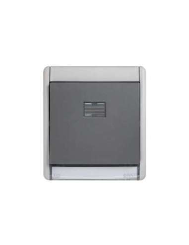 Conmutador componible IP55 10AX con piloto incorporado y sistema de embornamiento rápid - A005201642 SIMON 4400202-035