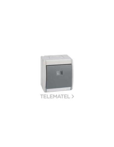 Pulsador monobloc IP55 10AX 250V~ con luminoso incorporado y sistema de embornamiento r - A005201669 SIMON 4490160-030