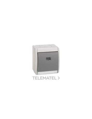 Conmutador monobloc IP55 10AX 250V~ con luminoso incorporado y sistema de embornamiento - A005201673 SIMON 4490204-030