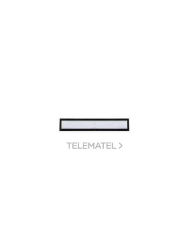 LUMINARIA LINEAL DOMINO 10XLED 930 OPAL WB TRIM NEGRO SYLVANIA 2061285