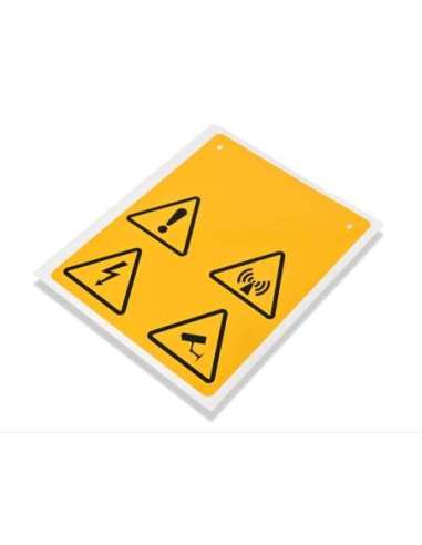 ETIQUETA MG-SIGNS-VY 991107 CIRCULAR 90-22.5MM AMARILLO - A005352533 CEMBRE 991107 (EMBALAJE DE 50 UNIDADES)