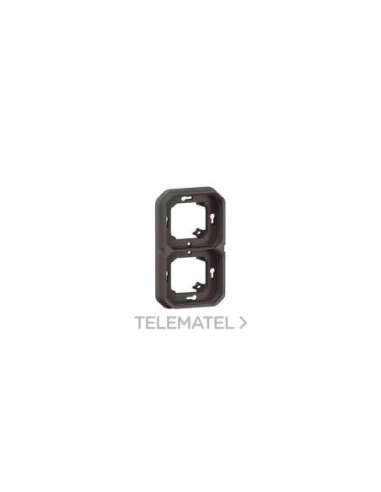 Marco de empotrar Plexo modular antracita - 2 elementos horizontales o verticales - A005982136 LEGRAND 069607L