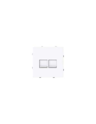 Tapa plana 2 soporte con persiana BL - A006589180 NIESSEN 8916.4 BL