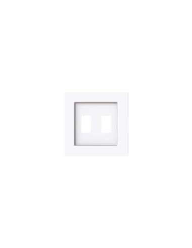 Tapa toma VDI doble BL - A006589224 NIESSEN 8955.1 BL