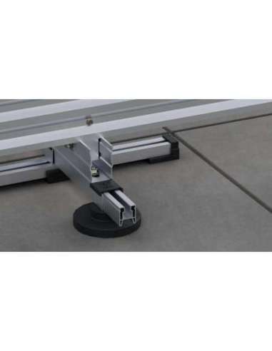 Elemento B soporte inclinado lastrado B29H-5 para cubierta plana horizontal en aluminio crudo SUNFER 13787