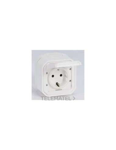 Base de corriente monobloc superficie Plexo IP 55 - 16A - 2P+T - embornamiento con torn - A006743383 LEGRAND 069771L