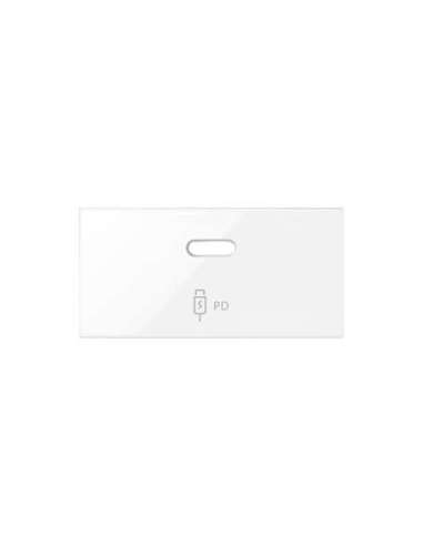 Tapa cargador USB C blanco brillante Simon 100 SIMON 10001197-130