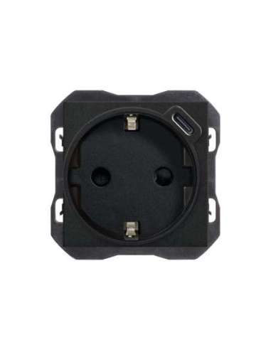 Base schuko con cargador USB C - A006759610 SIMON 20001432-098