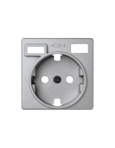 Tapa base enchufe schuko con 2 USB C+A - A006759714 SIMON 8200050-093 (EMBALAJE DE 5 UNIDADES)