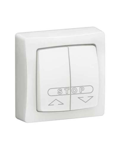 Pulsador doble para persianas - Oteo - monobloc - Blanco - A006920784 LEGRAND 086010L (EMBALAJE DE 10 UNIDADES)