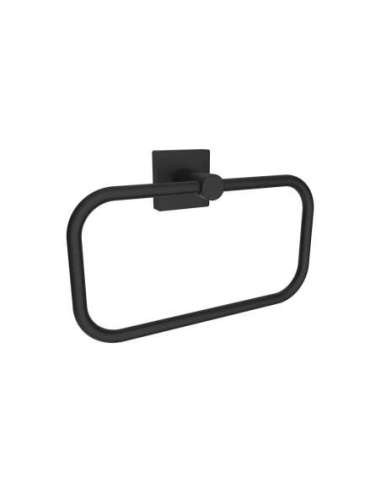 Toallero de anilla Cabel New Kubic Black CABEL 62702