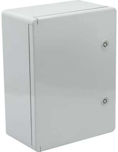 Armario estanco termoplástico. Puerta lisa (opaca). Dimensiones exteriores 300x400x170. Con placa me SOLERA MB304017UV