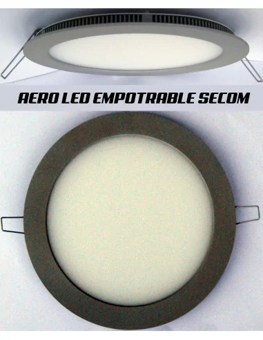 Downlight Aero LED Titanio Empotrable 15W SECOM 42209084