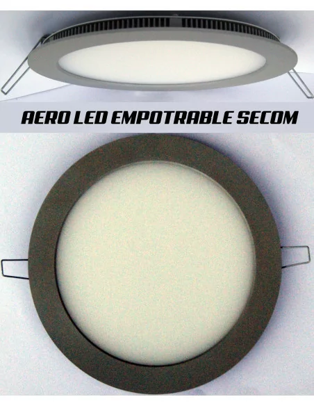 Downlight Aero LED Titanio Circular 15W SECOM 4220 90 84