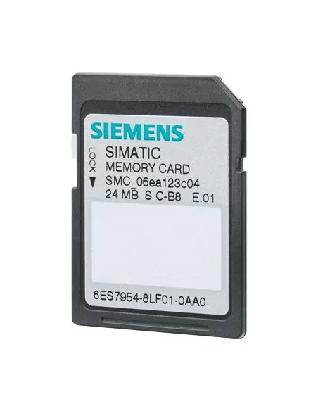 SIMATIC S7, Memory Card para S7-1200 CPU, 3,3 V NFLASH, 24 Mbyte