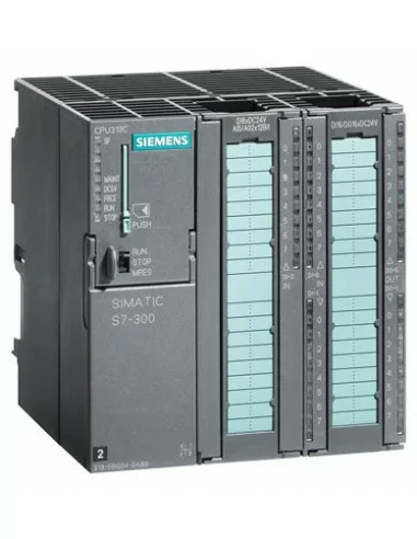 SIMATIC S7-300, CPU 313C, CPU compacta con MPI, 24 ED/16 SD, 4EA, 2SA, 1 PT100