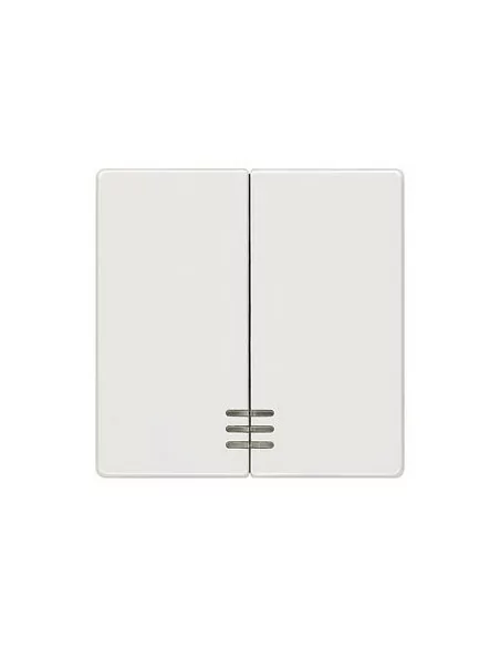 Tecla Doble con Difusor Blanco Titán Siemens Delta 5TG6 204