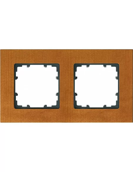 Marco 2 Elementos Madera Cerezo Siemens Delta Miro 5TG1 102-1