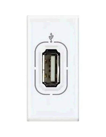 USB cargador 5 Vcc. Recarga dispositivos electrónicos N4285C1 - Bticino LivingLight Blanco