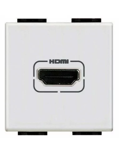 Conector HDMI 2 Módulos N4284 - Bticino LivingLight Blanco