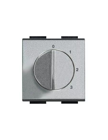 Conmutador Rotativo Ventiladores 2 Módulos Nt4016 - Bticino LivingLight Tech Aluminio