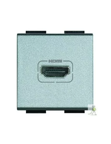 Conector HDMI 2 Módulos NT4284 - Bticino LivingLight Tech Aluminio