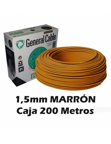 Cable Flexible 1.5mm Marrón (CAJA 200 Metros)